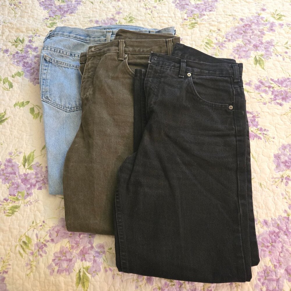 Lands' End - Three Pairs Jeans - Size 10 - EUC